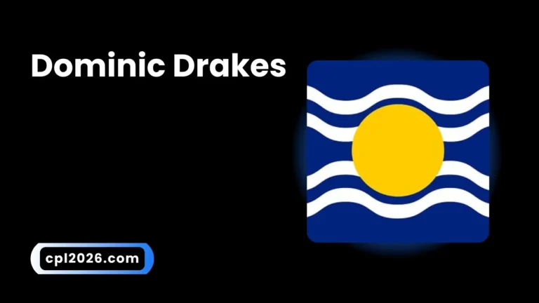 Dominic Drakes west indies Cricketer.