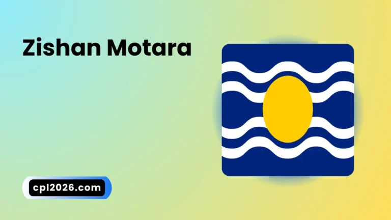Zishan Motara: Biography, Cricket Career, and CPL Highlights
